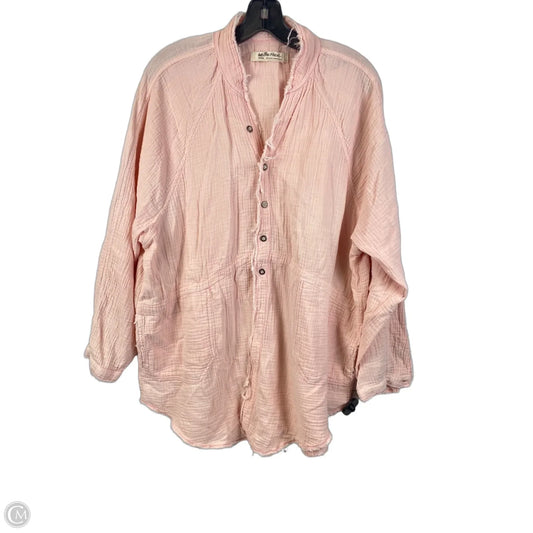 Top Long Sleeve By We The Free In Pink, Size: M