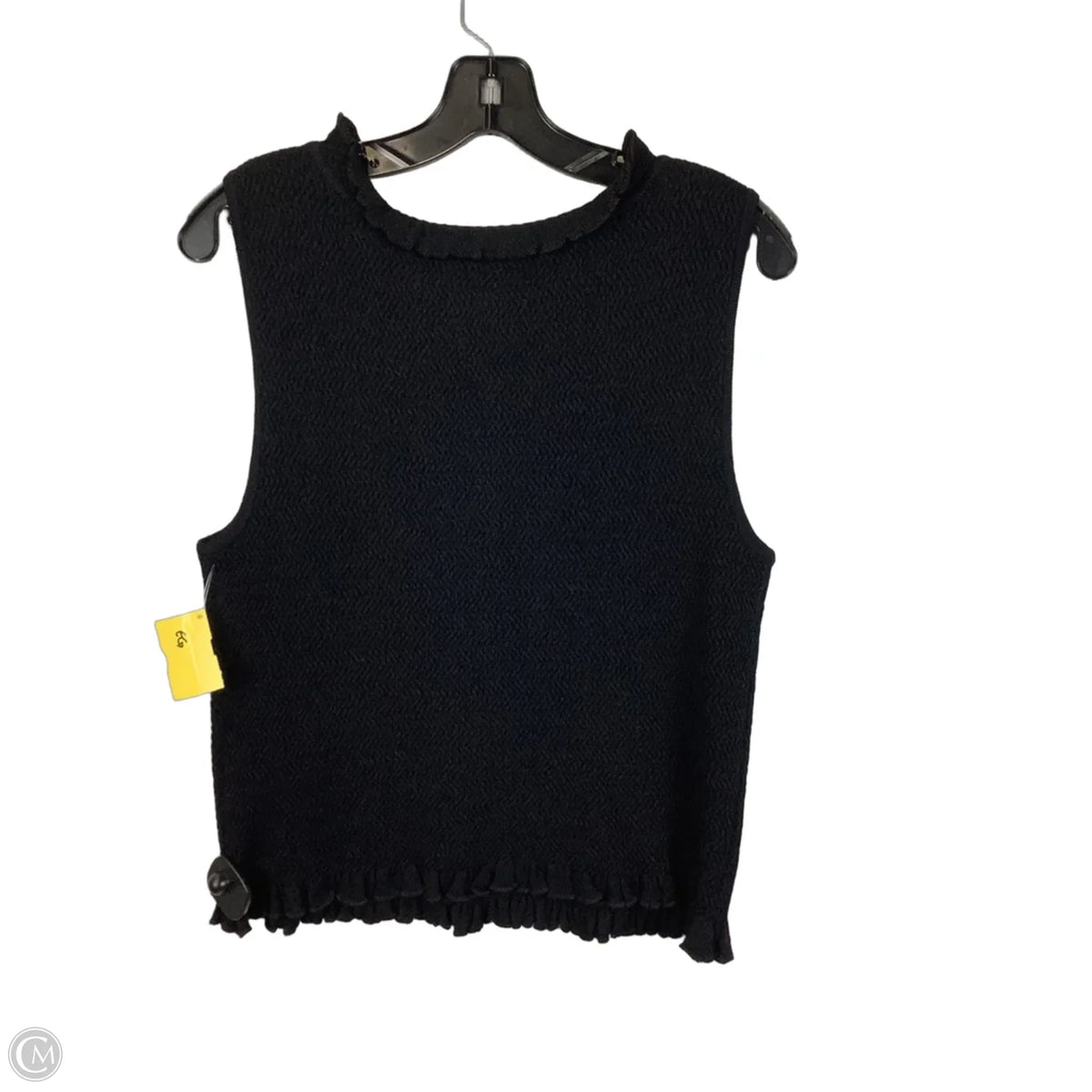 Top Sleeveless Designer By St. John In Black, Size: 12