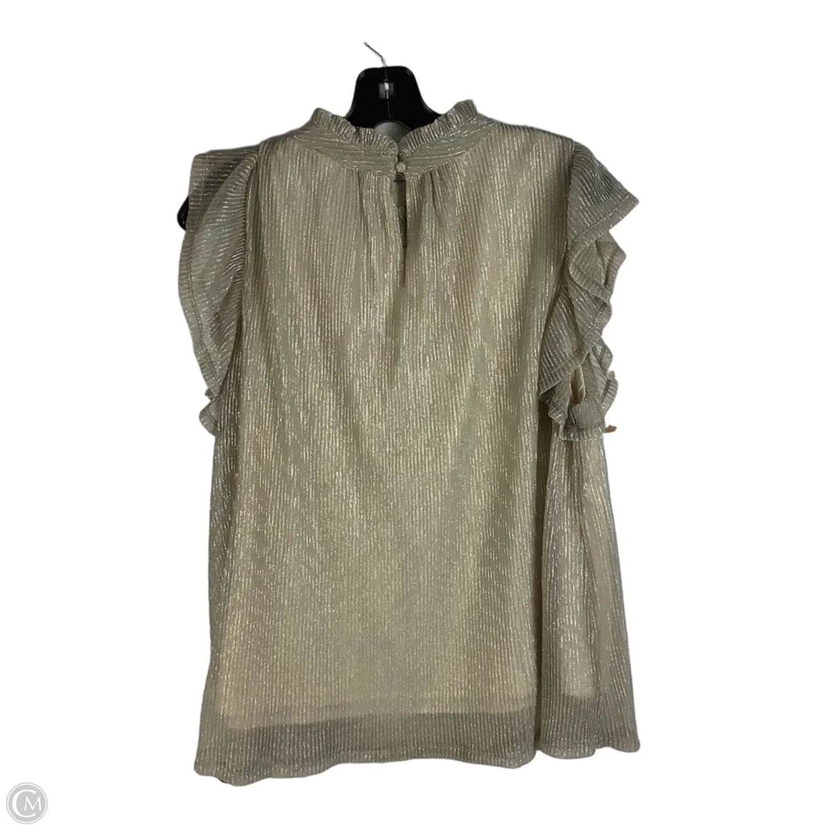 Top Short Sleeve By Thml In Gold, Size: L