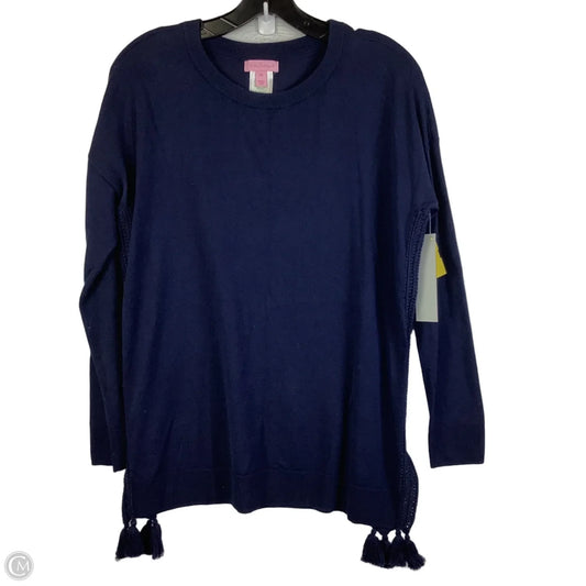 Top Long Sleeve Designer By Lilly Pulitzer In Navy, Size: Xs