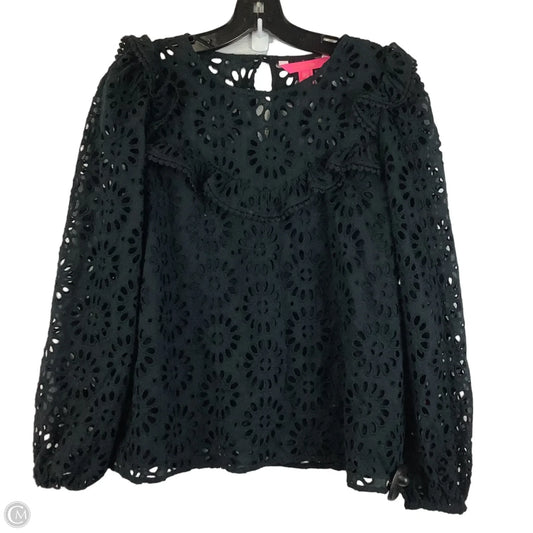 Top Long Sleeve Designer By Lilly Pulitzer In Black, Size: Xs