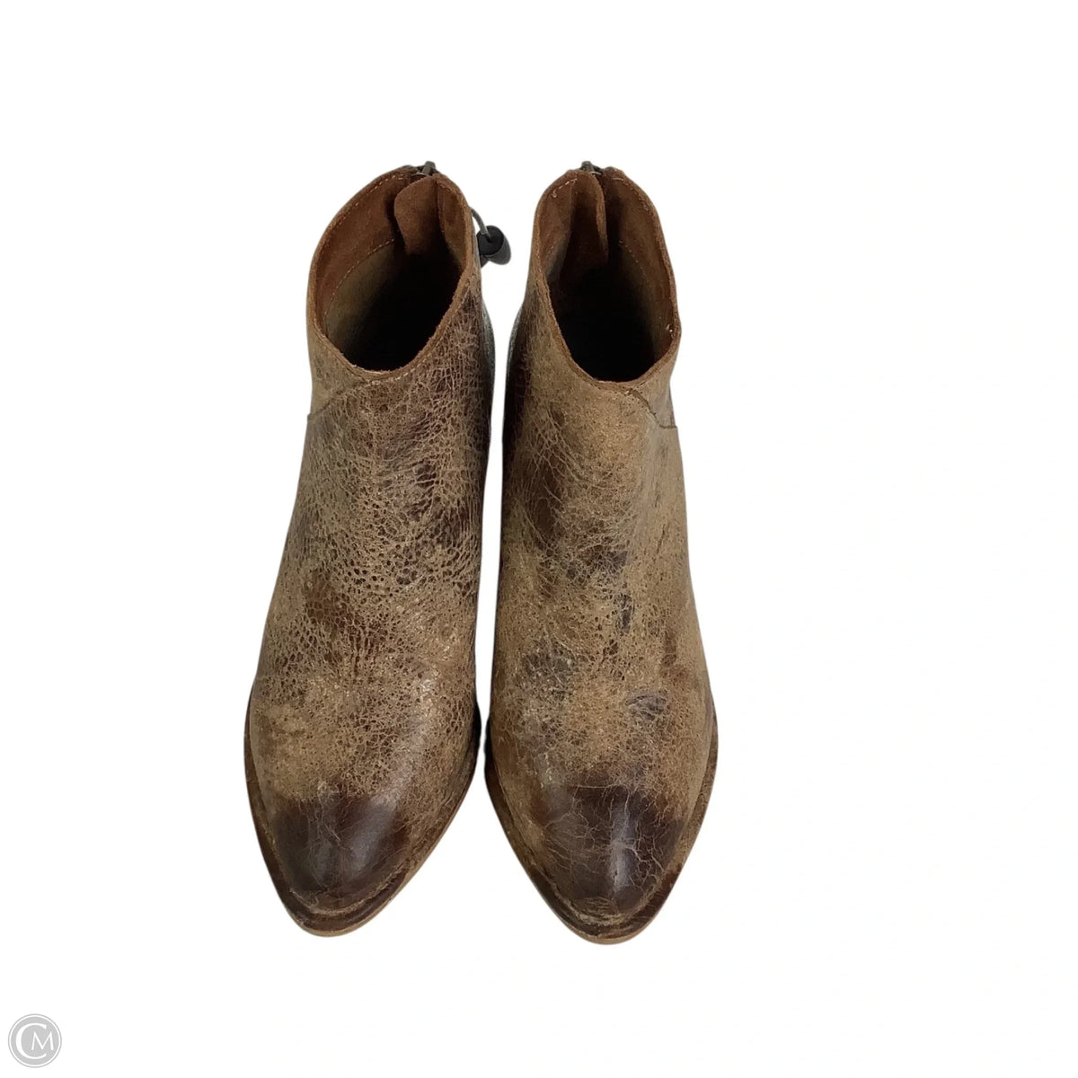 Boots Ankle Heels By Cmc In Tan, Size: 7