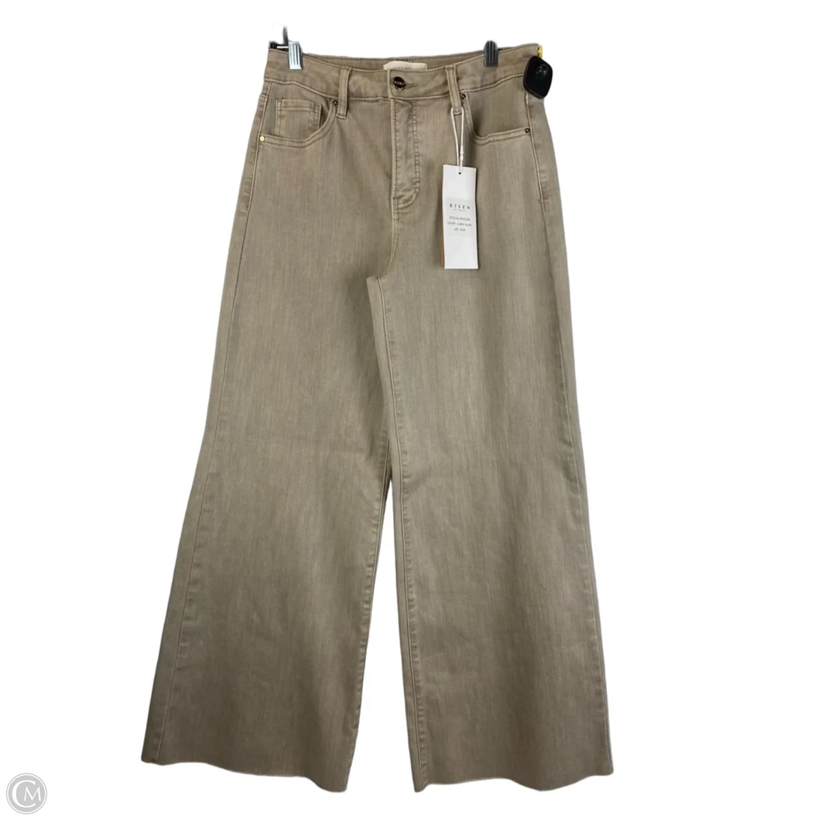 Jeans Wide Leg By Risen In Tan, Size: 8