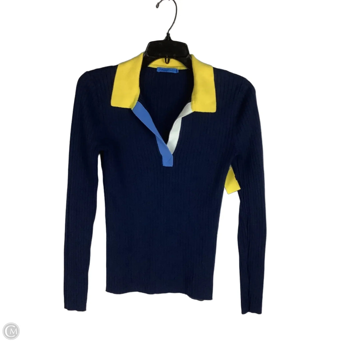 Top Long Sleeve By Cmc In Navy, Size: S