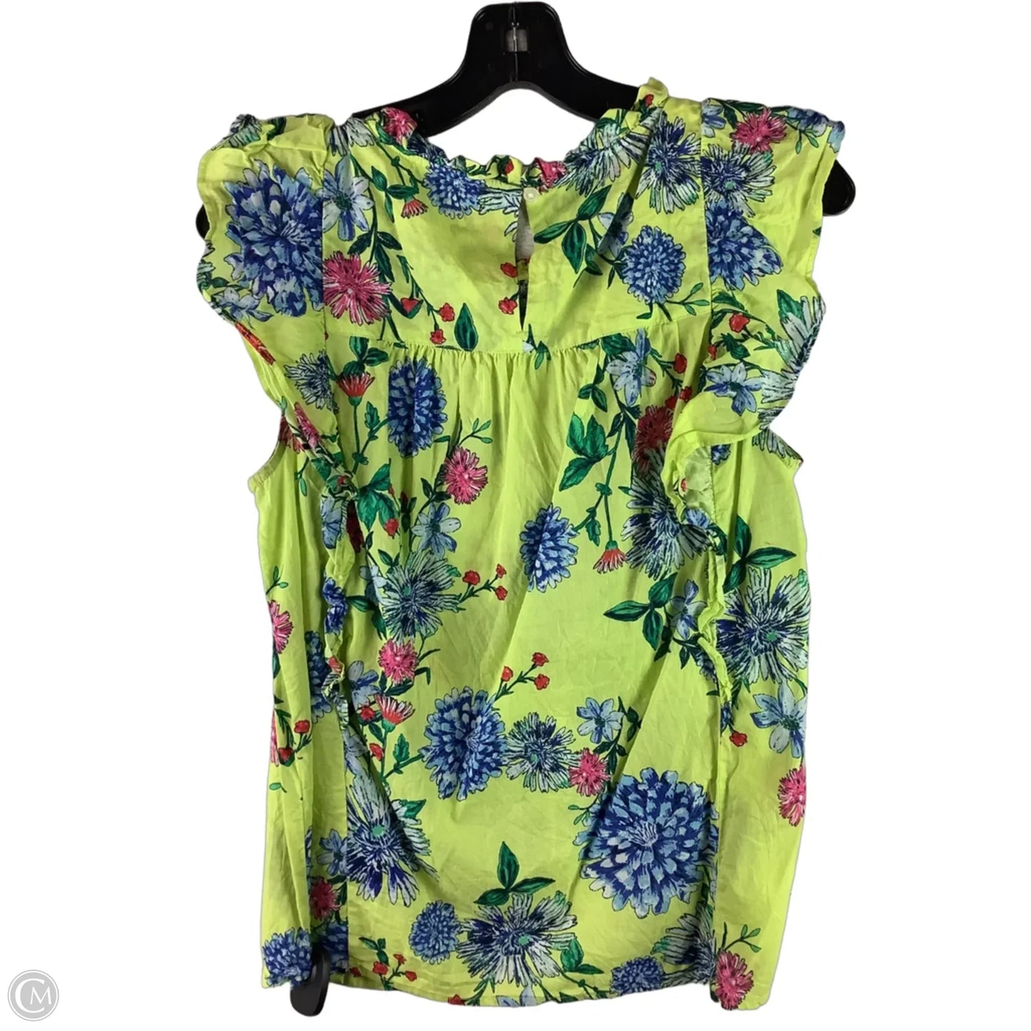 Top Sleeveless By Loft In Floral Print, Size: M