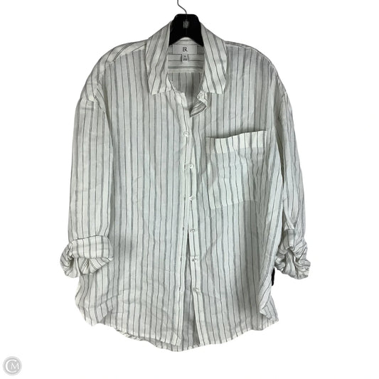 Top Long Sleeve By Banana Republic In Striped Pattern, Size: S