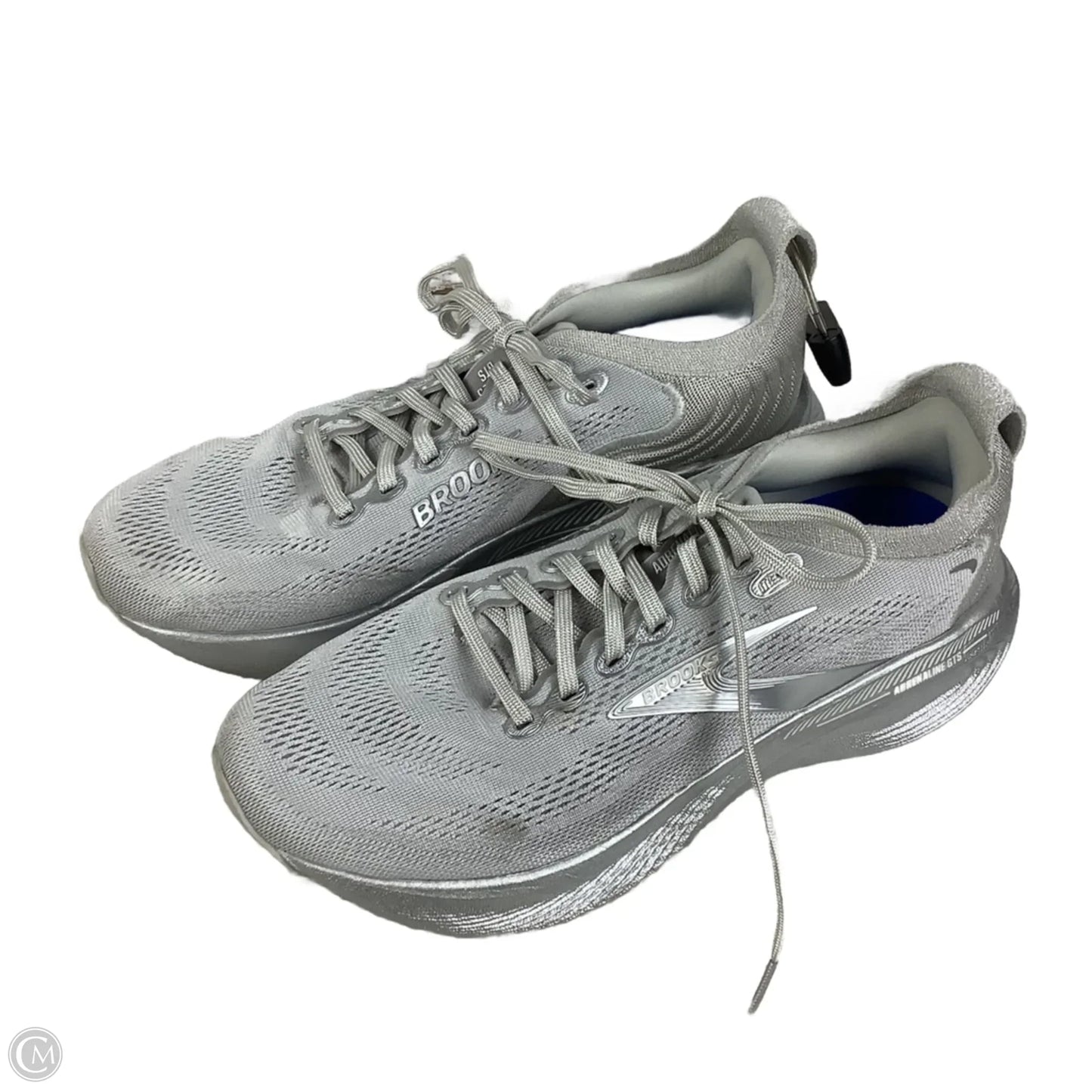 Shoes Athletic By Brooks In Silver, Size: 9.5
