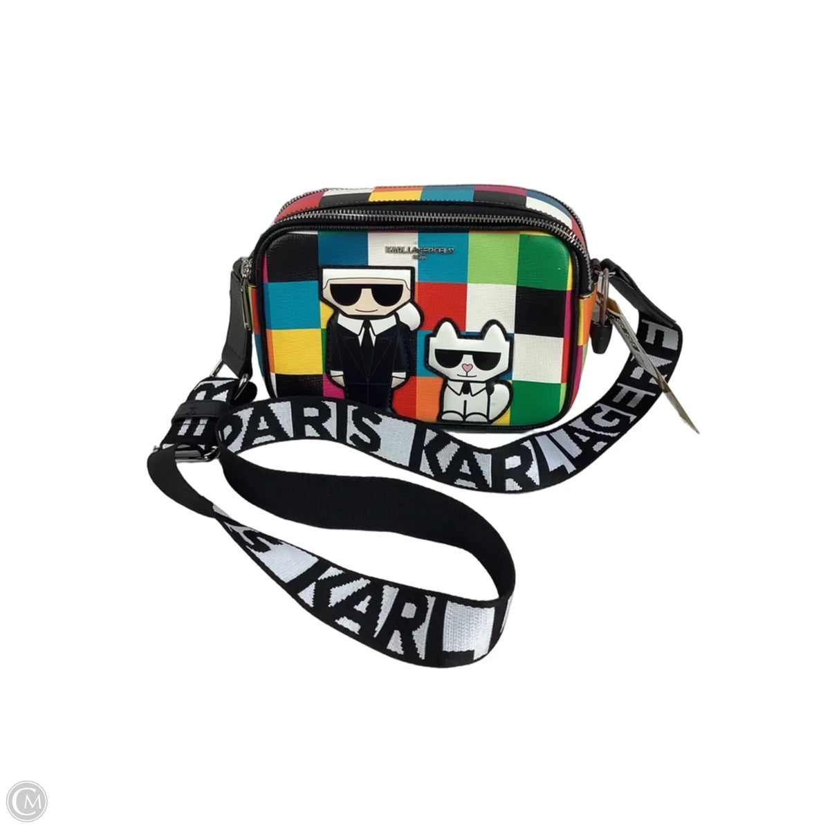 Crossbody Designer By Karl Lagerfeld, Size: Medium