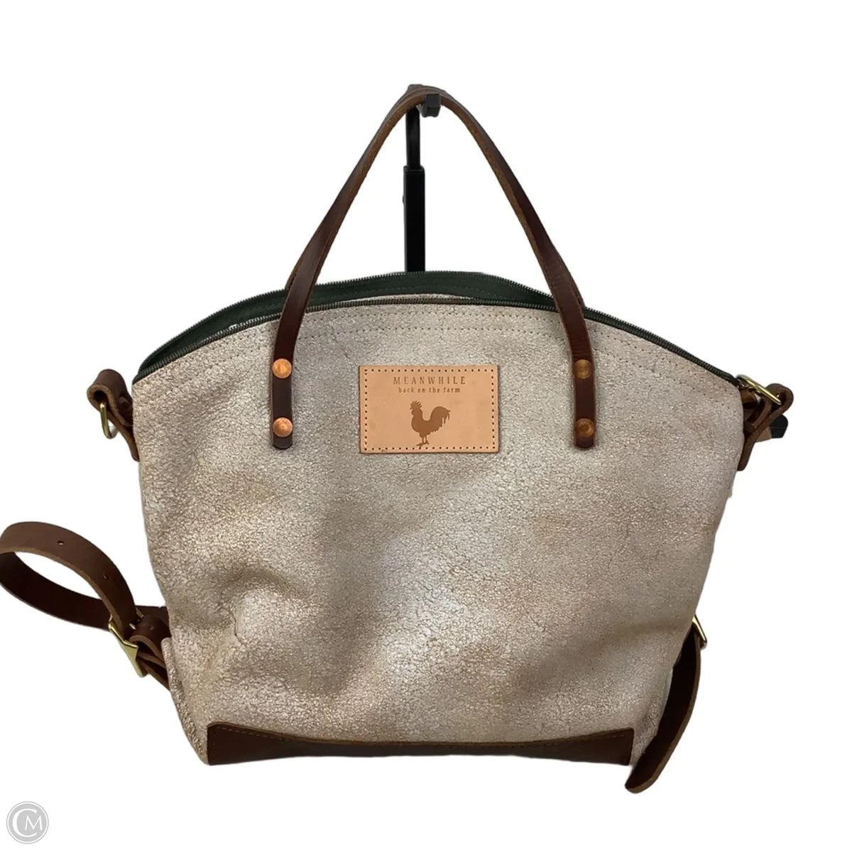 Handbag Leather By Cmc, Size: Large