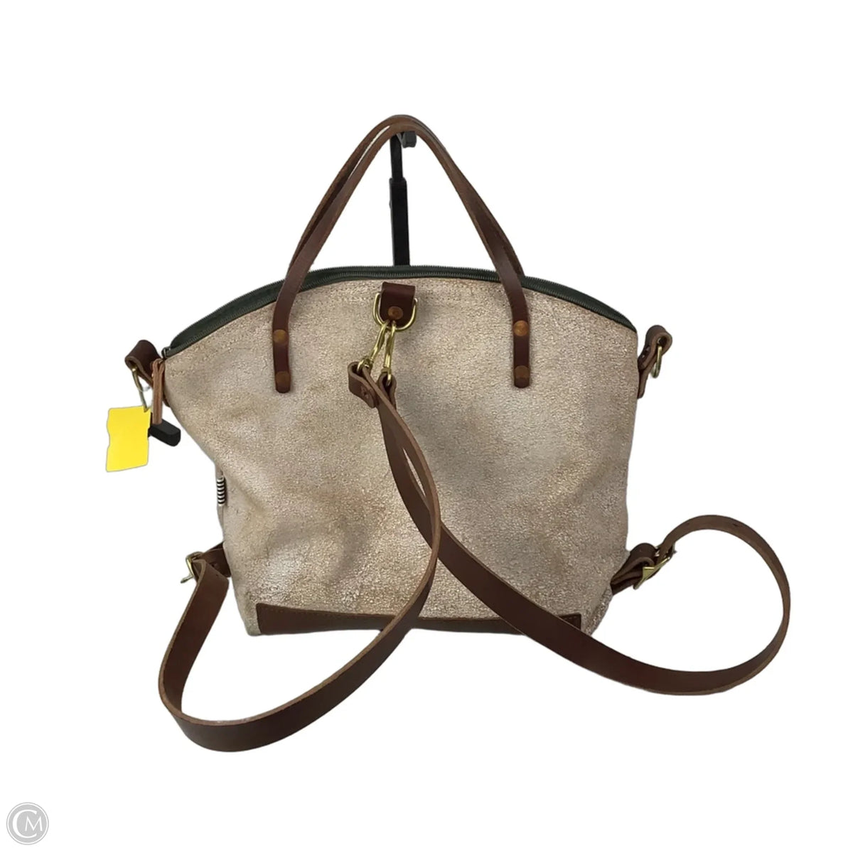 Handbag Leather By Cmc, Size: Large