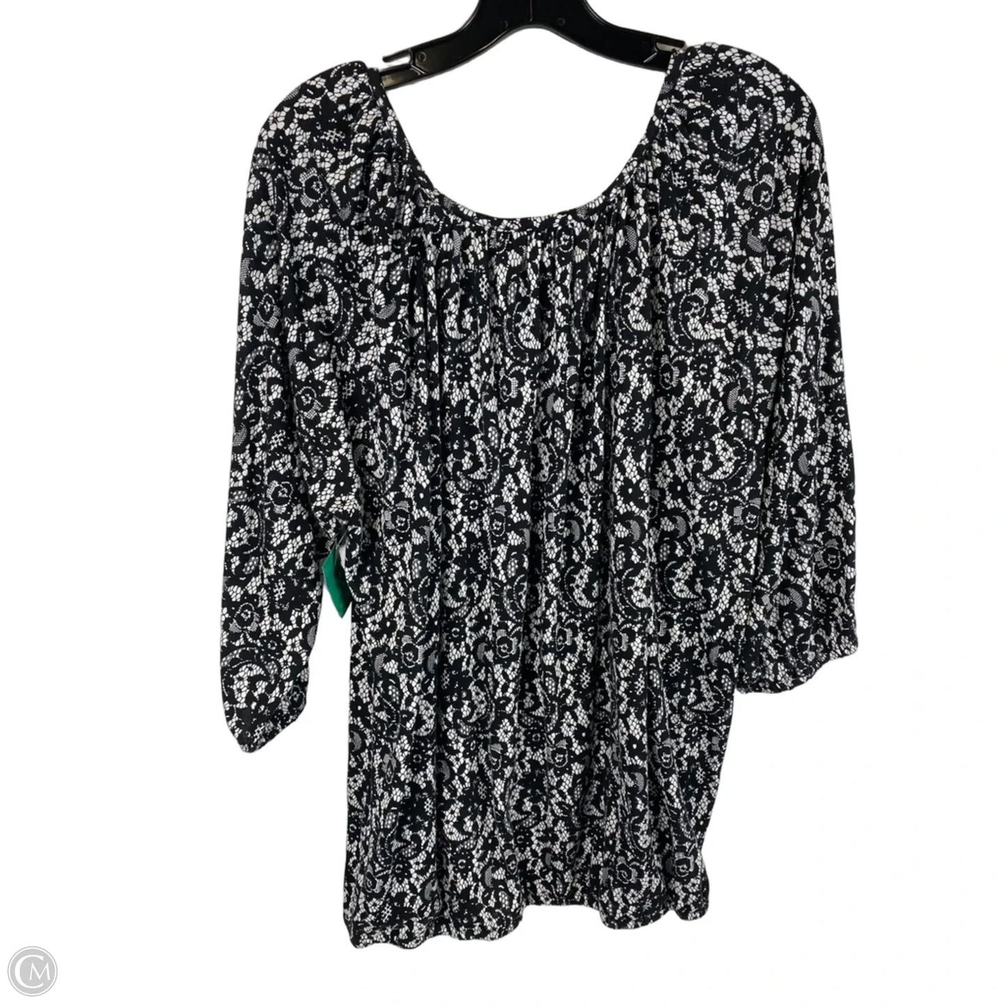Top Long Sleeve Designer By Michael Kors In Black, Size: 2x