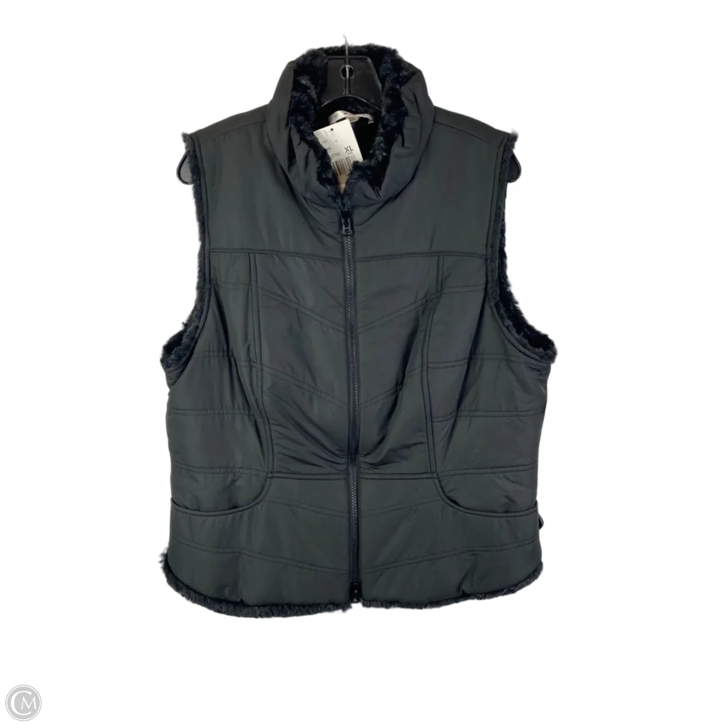 Vest Puffer & Quilted By Cabi In Black, Size: Xl