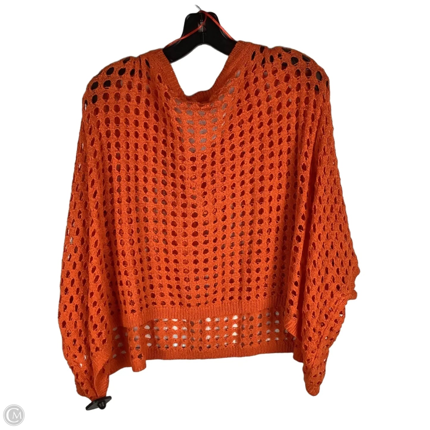 Swimwear Cover-up or Top SS By Ee Some In Orange, Size: S/M
