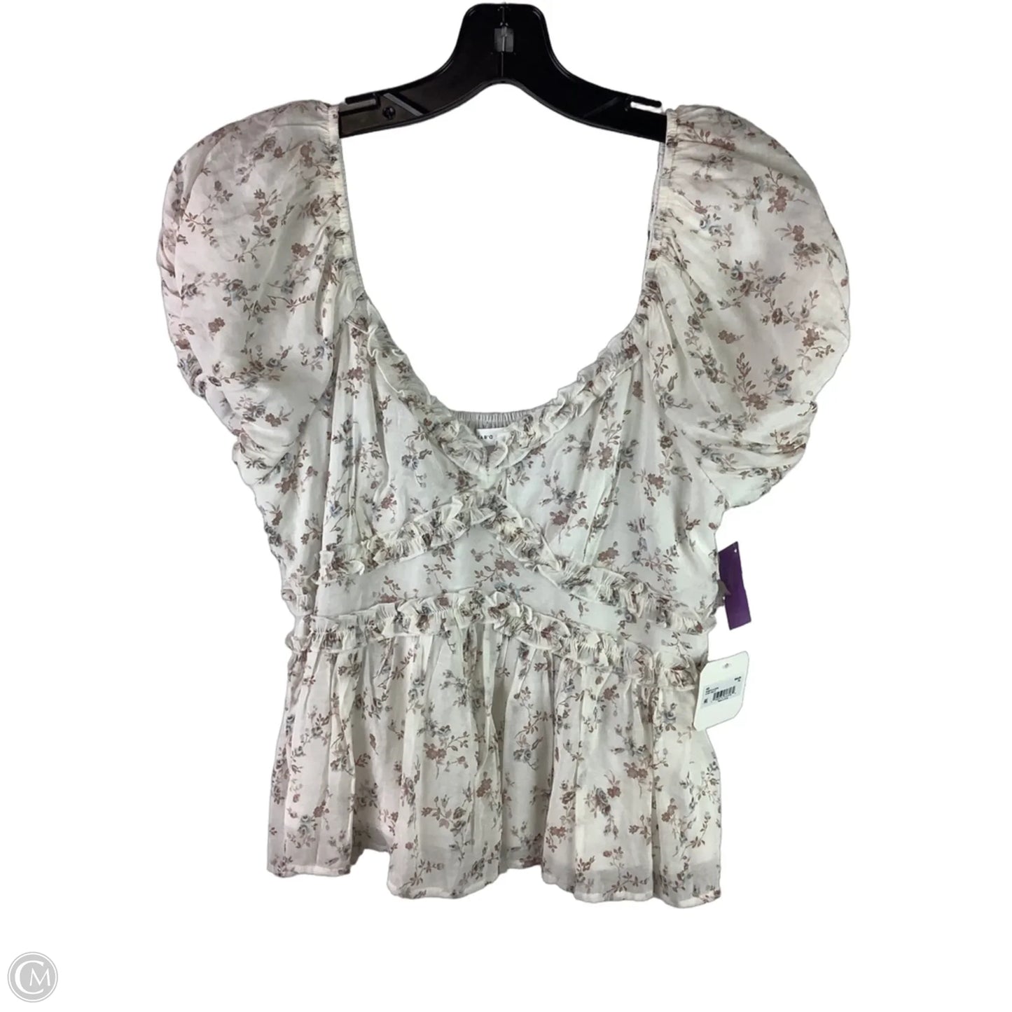 Top Short Sleeve By Altard State In Floral Print, Size: Xl