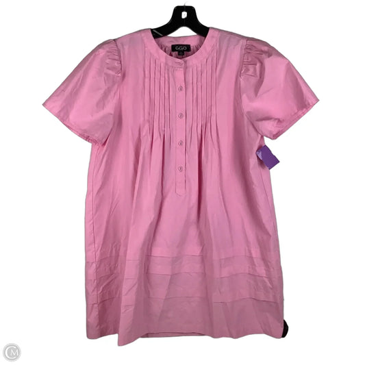 Dress Casual Short By Gigio In Pink, Size: L