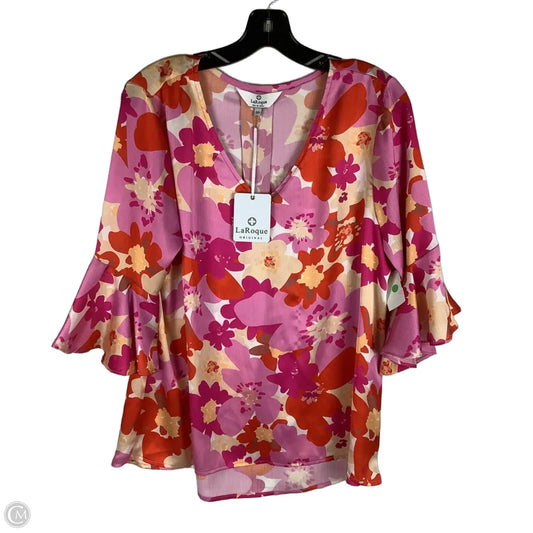 Top Long Sleeve By Cmc In Pink & Red, Size: Sp