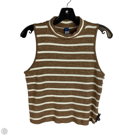 Top Sleeveless By Old Navy In Striped Pattern, Size: L
