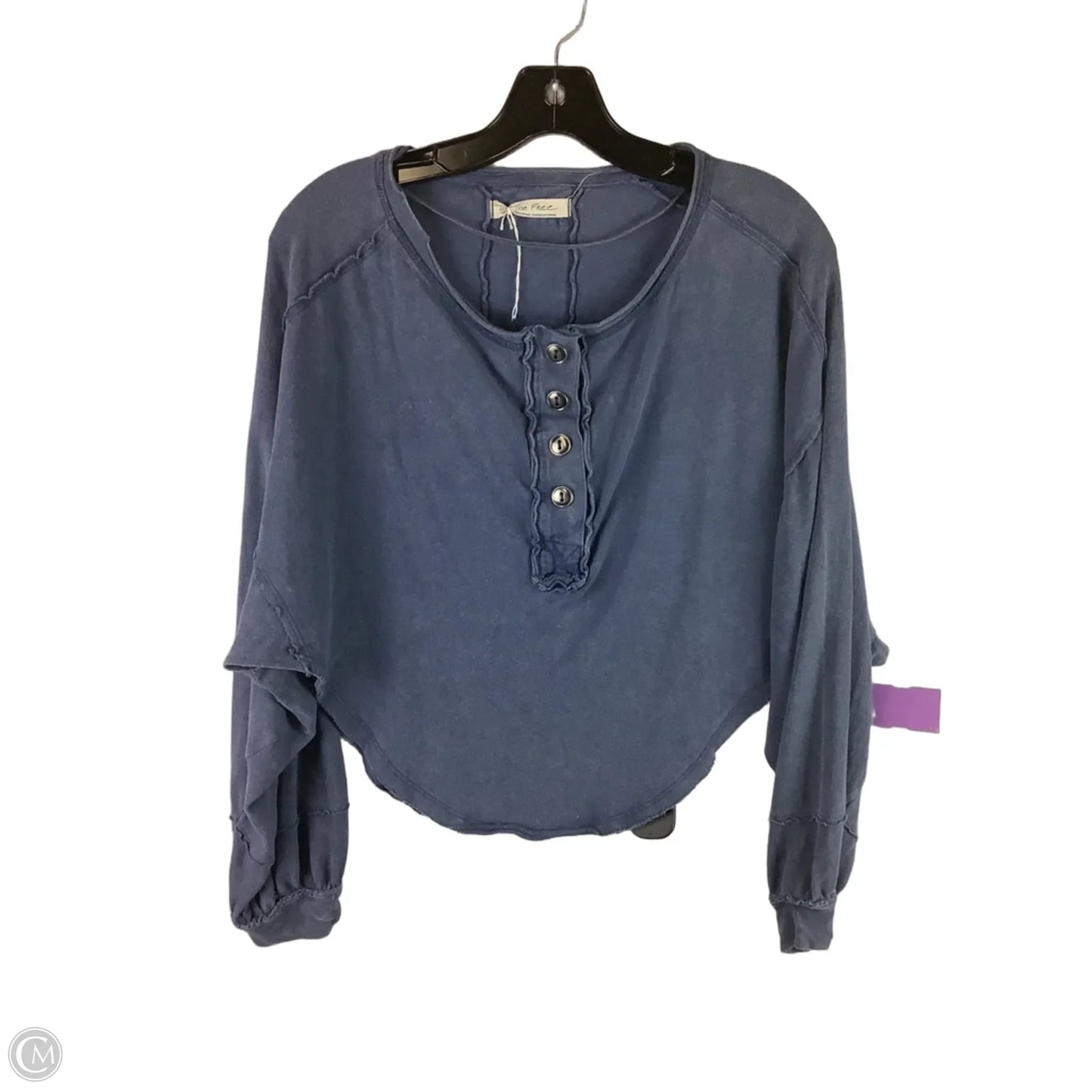 Top Long Sleeve By We The Free In Blue, Size: S