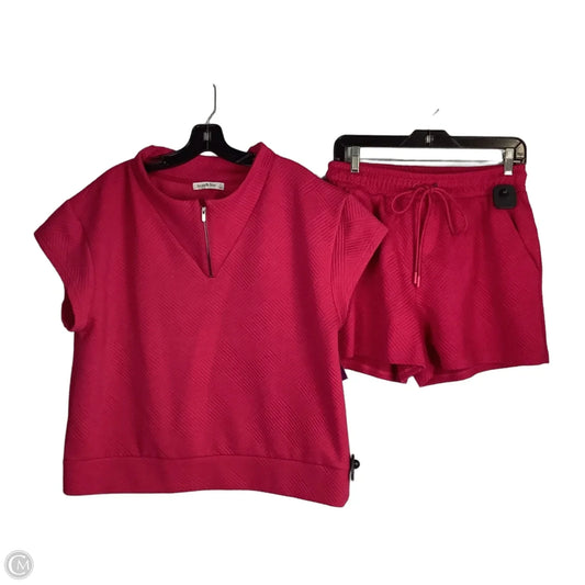 Shorts Set By See And Be Seen In Pink, Size: L