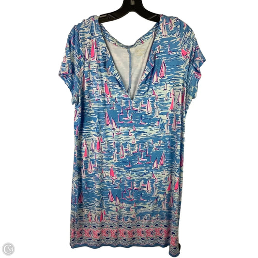 Dress Designer By Lilly Pulitzer In Blue & Pink, Size: Xxl
