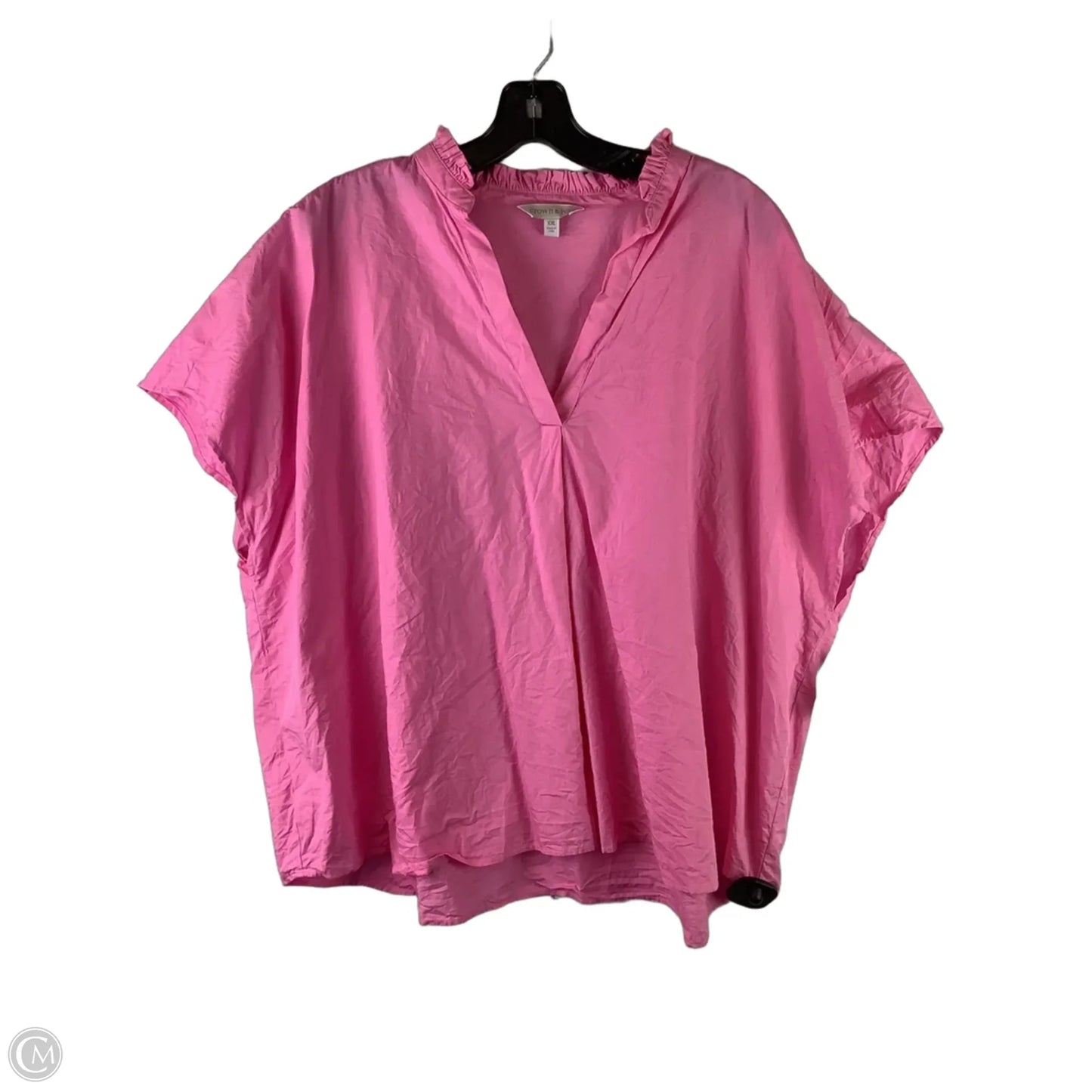 Top Short Sleeve By Crown And Ivy In Pink, Size: Xxl
