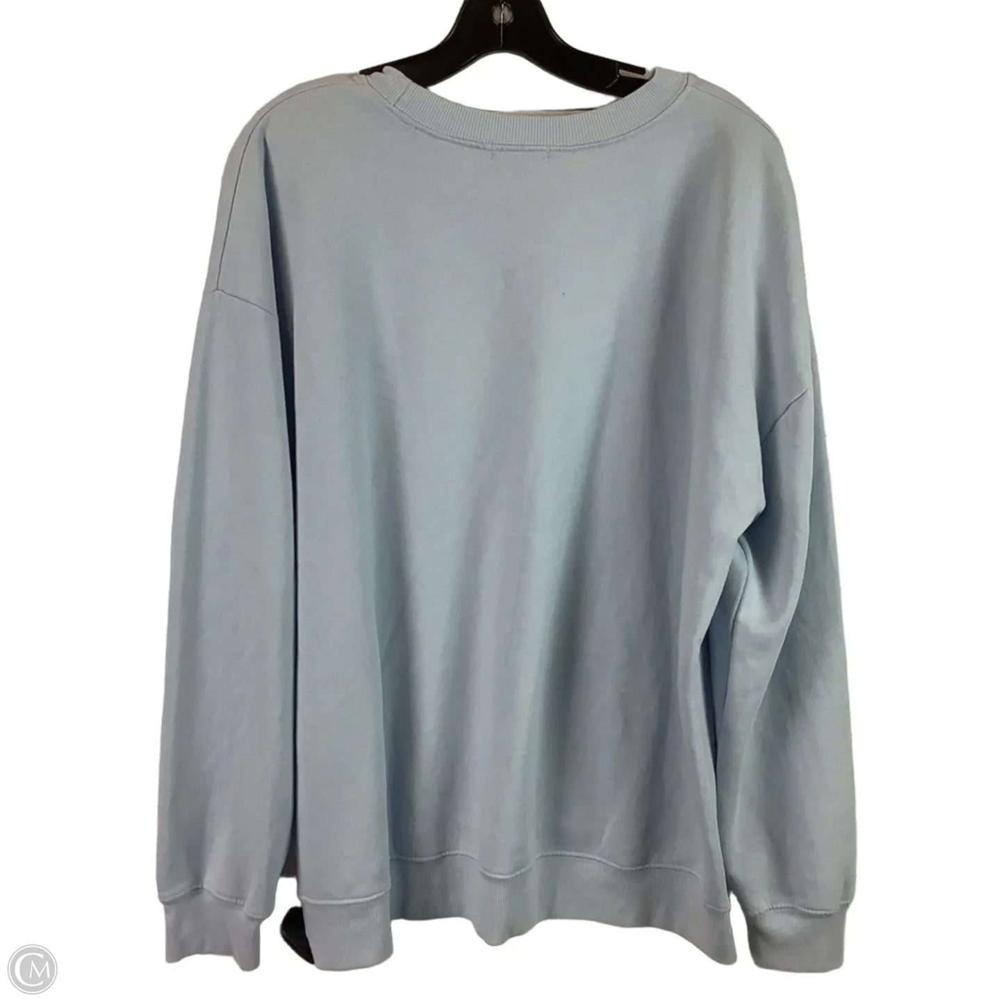 Sweatshirt Crewneck By Originality In Blue & White, Size: M