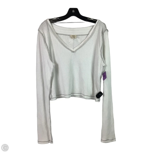 Top Long Sleeve By We The Free In White, Size: Xl