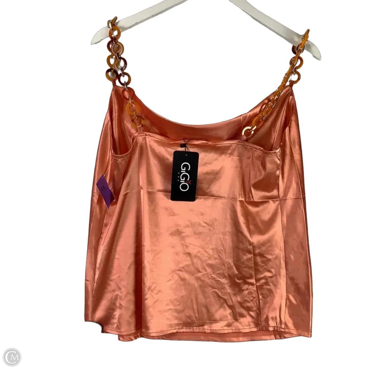 Top Sleeveless By Gigio In Orange, Size: S
