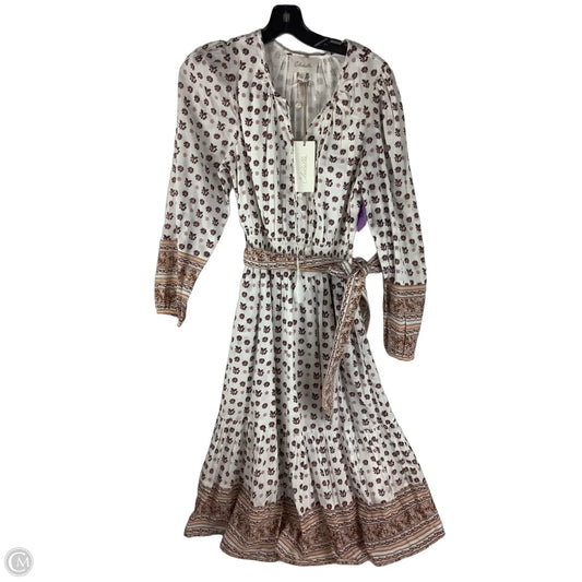 Dress Casual Midi By Cleobella In Pink & White, Size: Xs