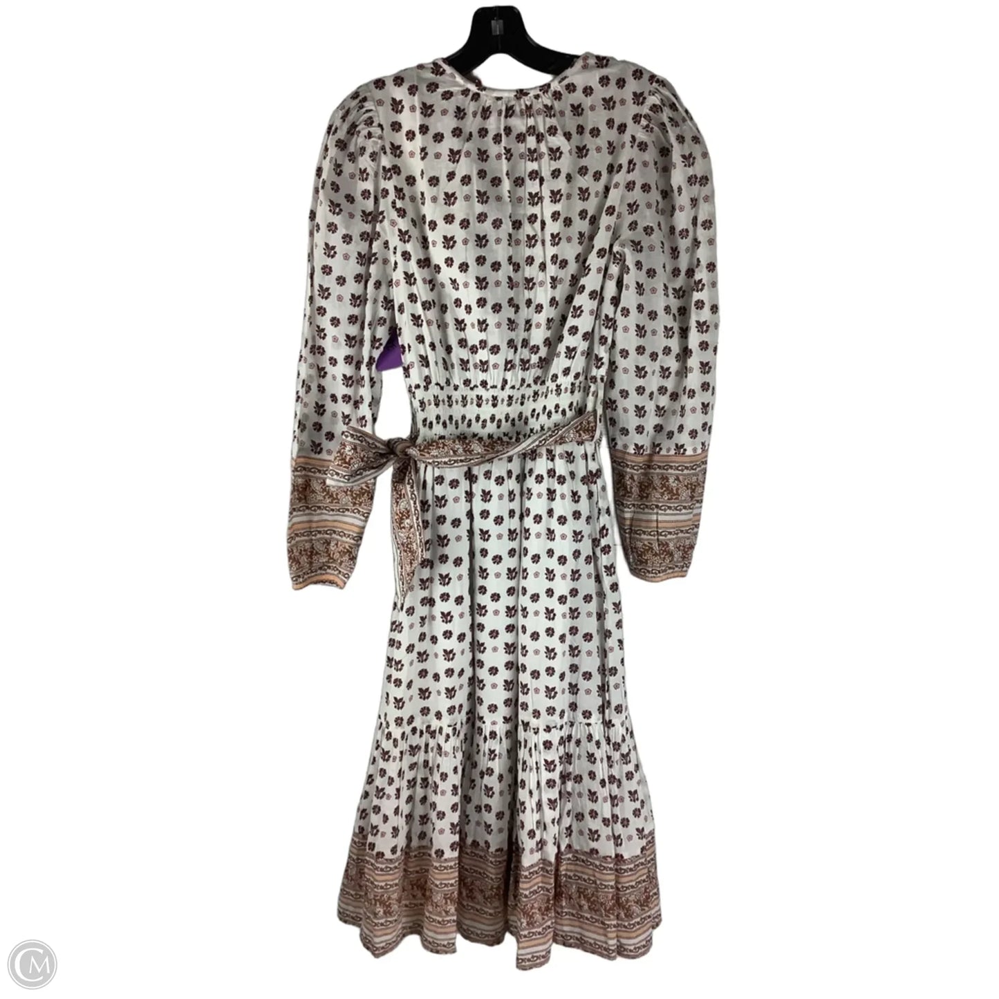 Dress Casual Midi By Cleobella In Pink & White, Size: Xs