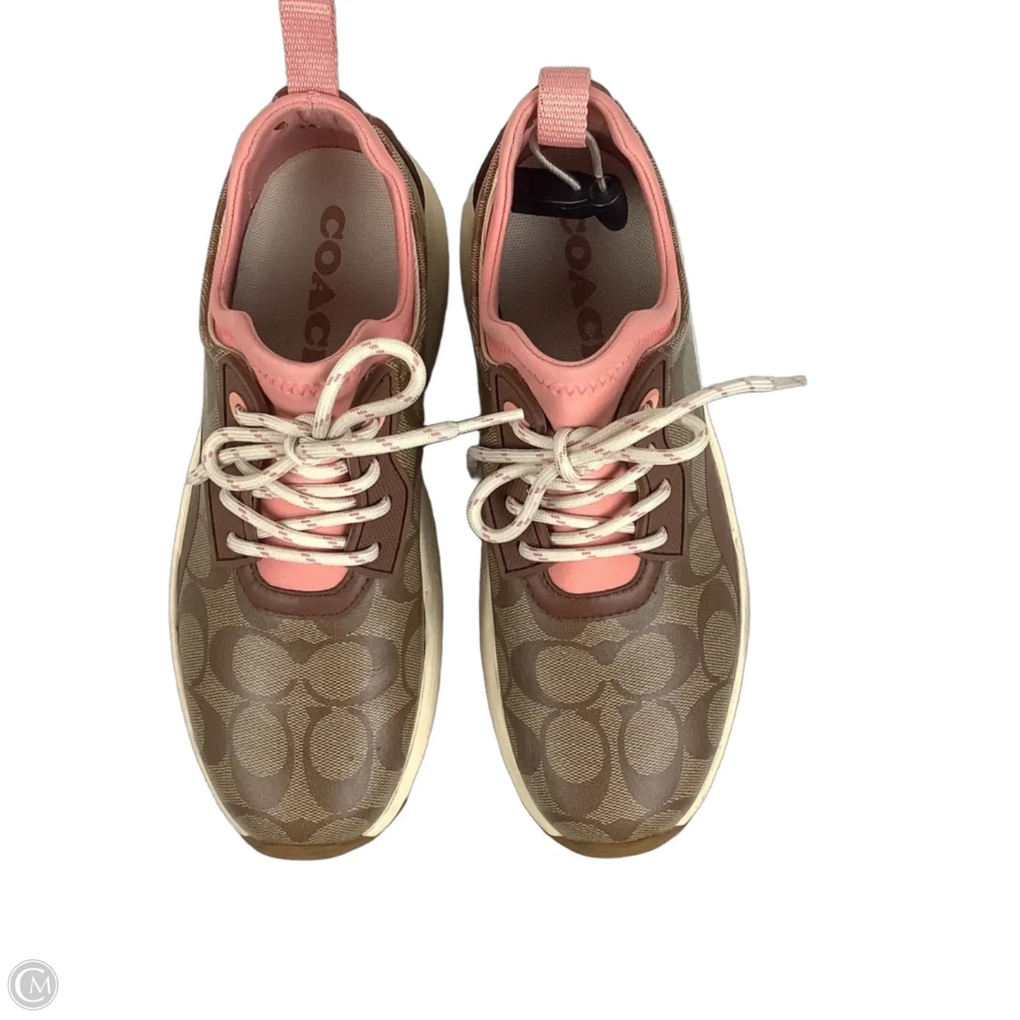 Shoes Designer By Coach In Brown & Pink, Size: 8
