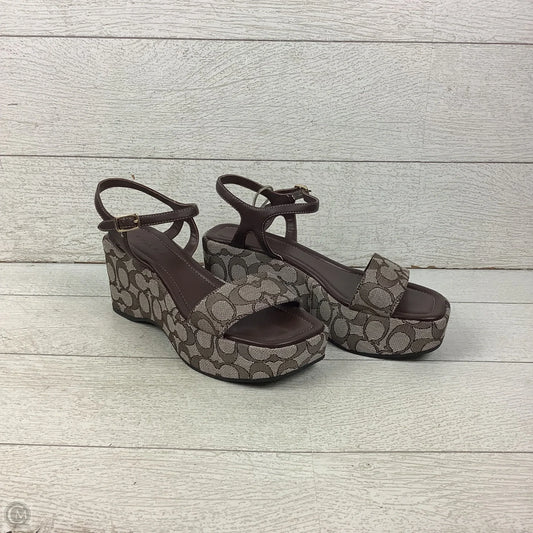 Shoes Designer By Coach In Brown, Size: 8