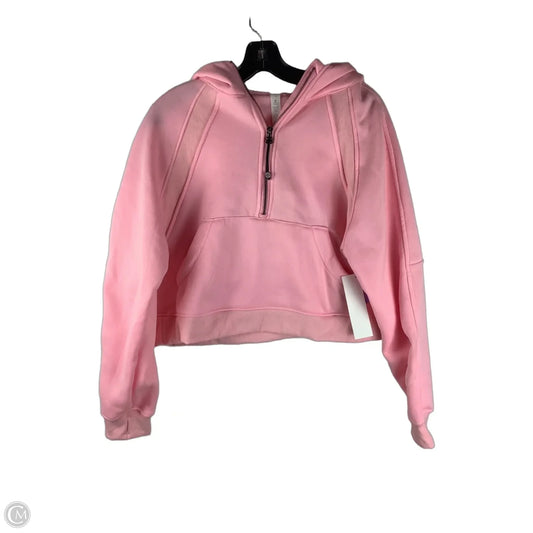 Sweatshirt Hoodie By Lululemon In Pink, Size: 10