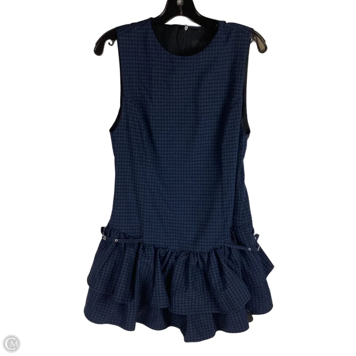 Dress Party Short By Zara In Black & Blue, Size: L