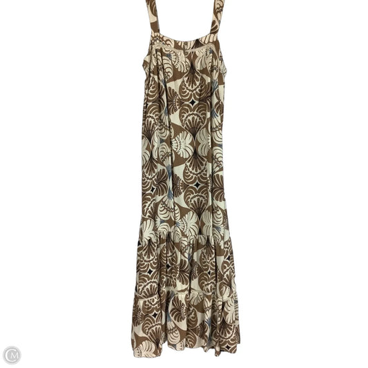 Dress Casual Midi By Vestique In Blue & Brown, Size: S