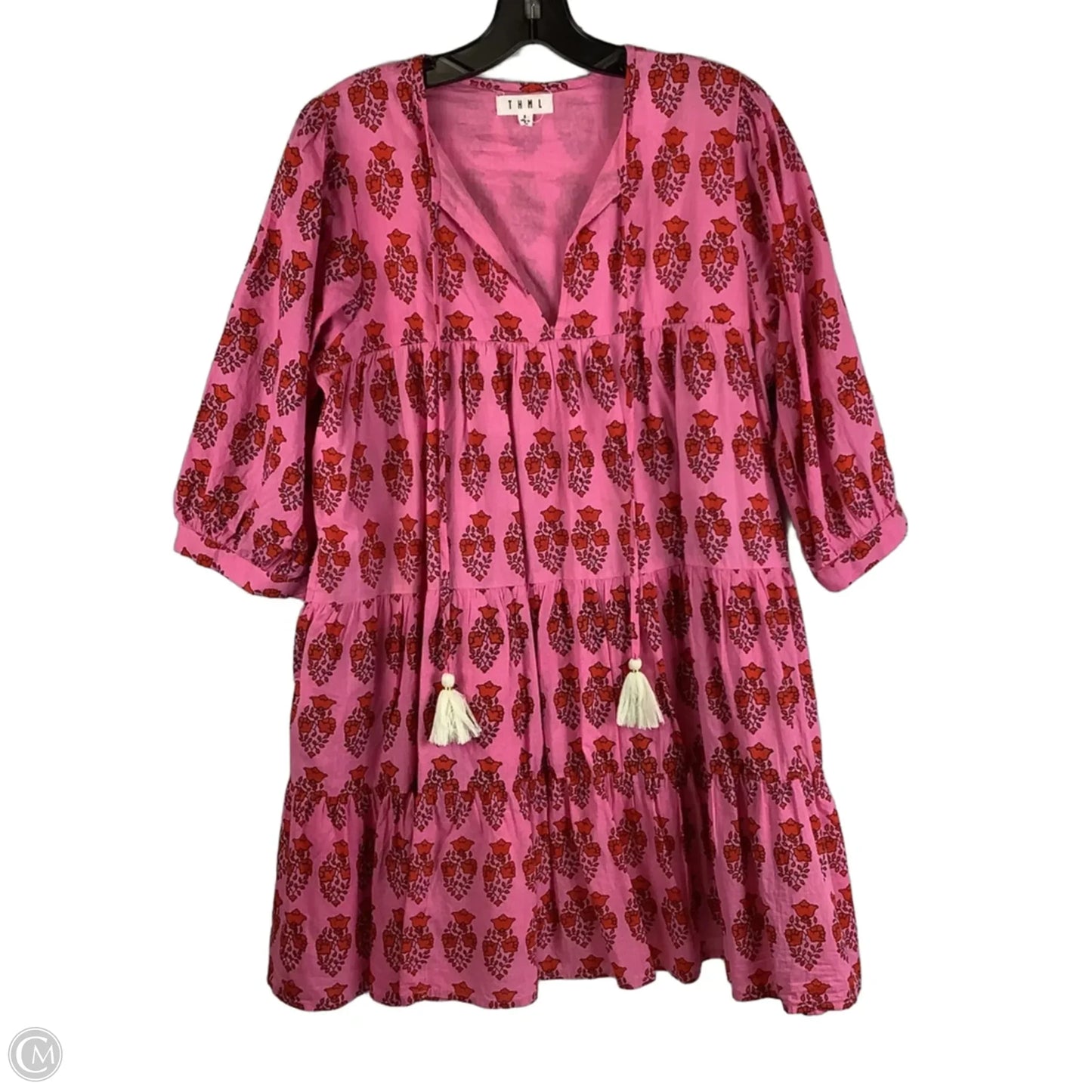 Dress Casual Short By Thml In Pink & Red, Size: S