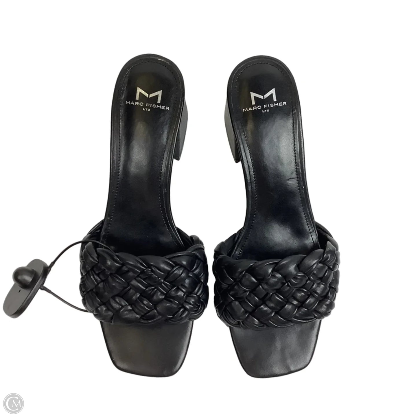 Sandals Heels Block By Marc Fisher In Black, Size: 8