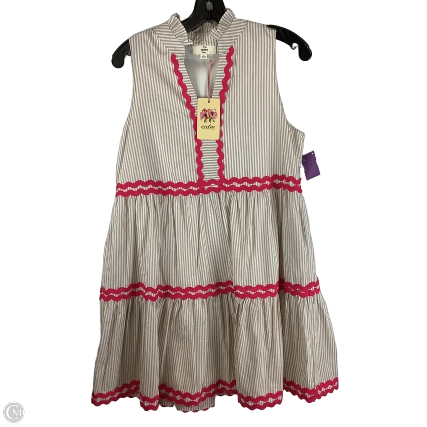 Dress Party Short By Entro In Striped Pattern, Size: S