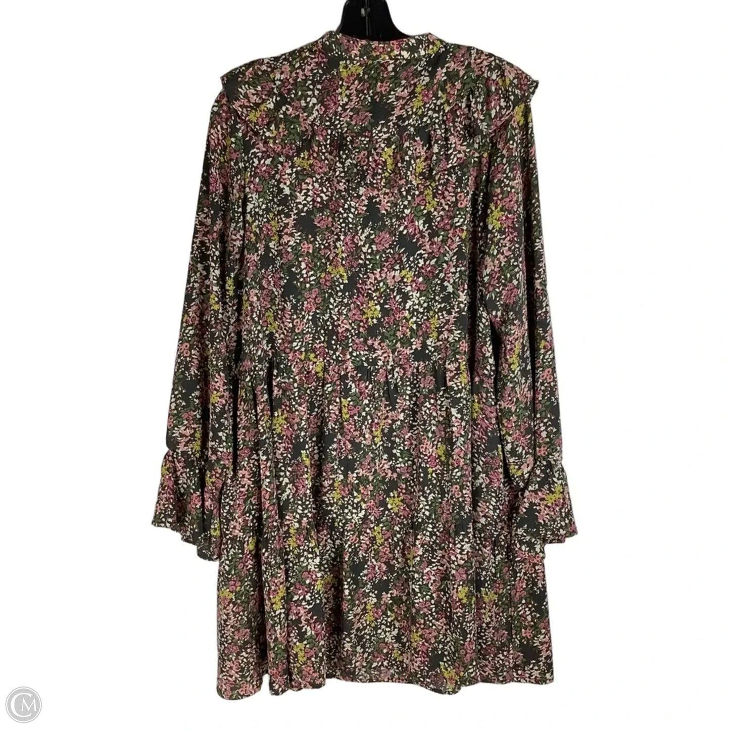 Dress Casual Short By Joy Joy In Floral Print, Size: L