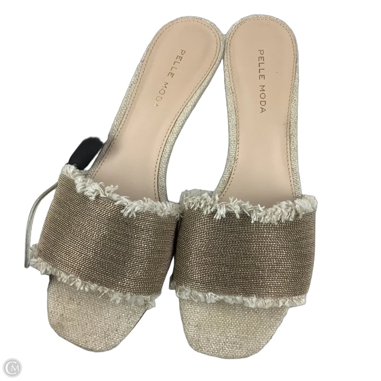 Sandals Heels Block By Cmb In Beige, Size: 8