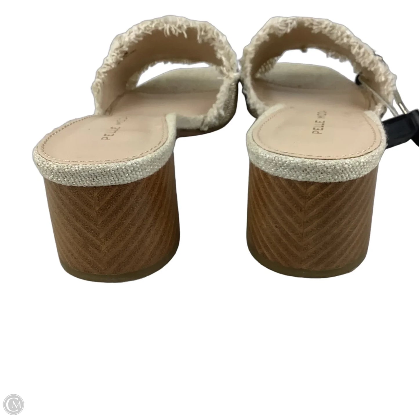 Sandals Heels Block By Cmb In Beige, Size: 8