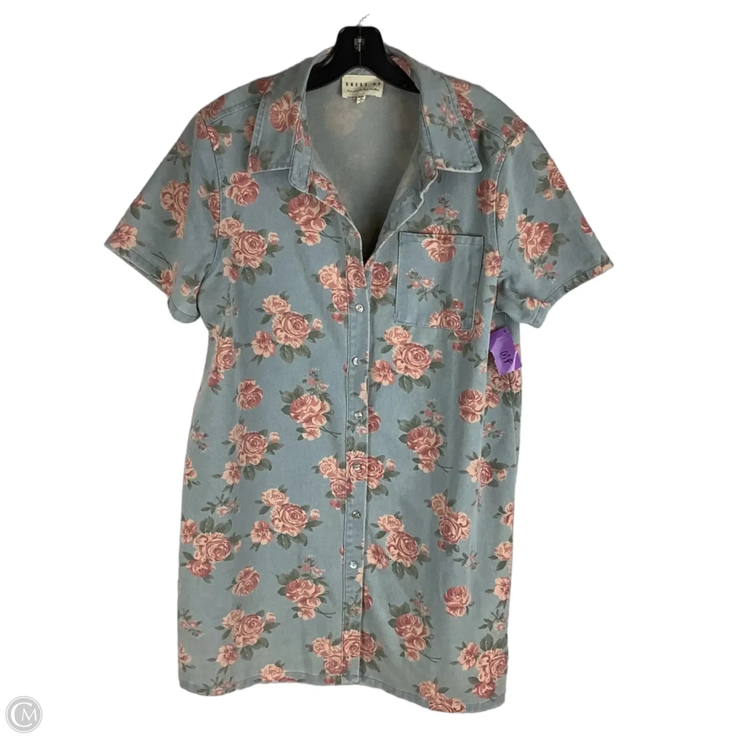 Dress Casual Short By Dress Up In Floral Print, Size: L