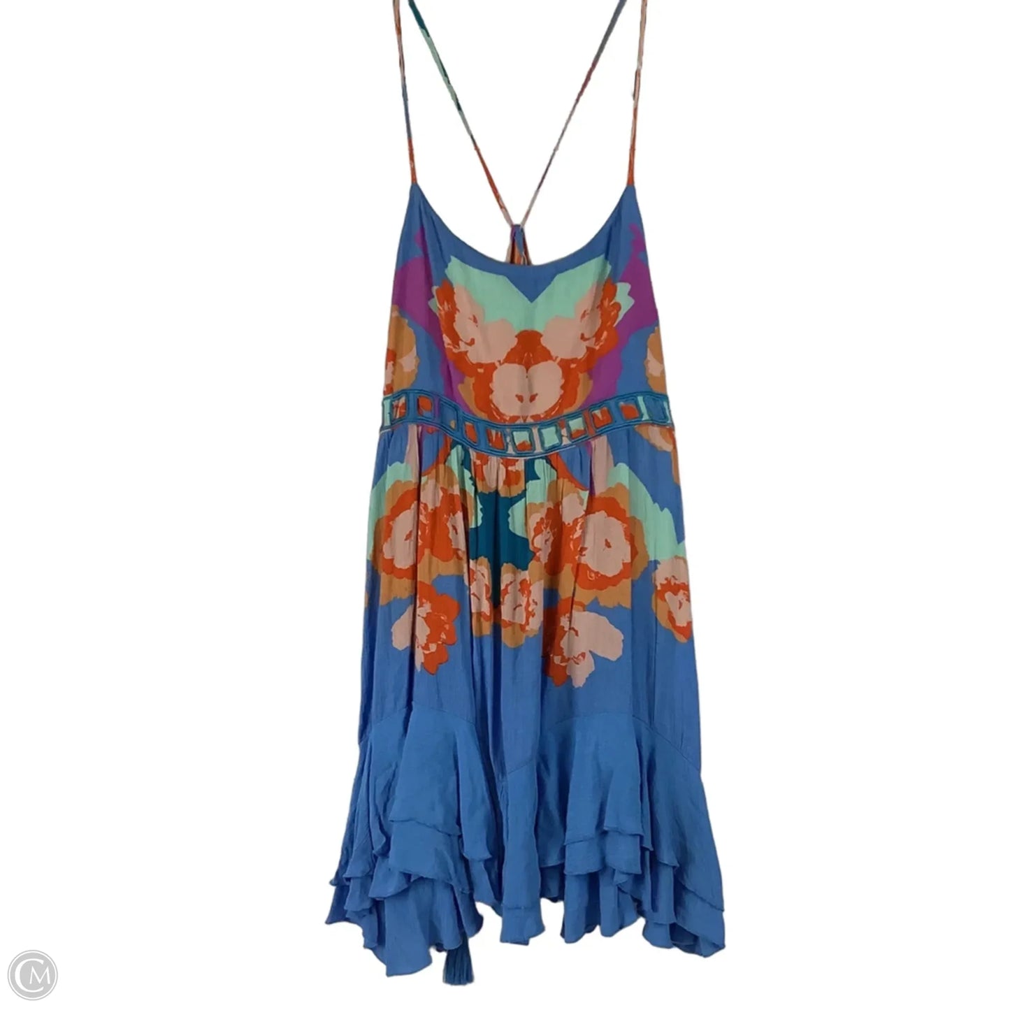 Dress Casual Short By Free People In Blue & Orange, Size: S