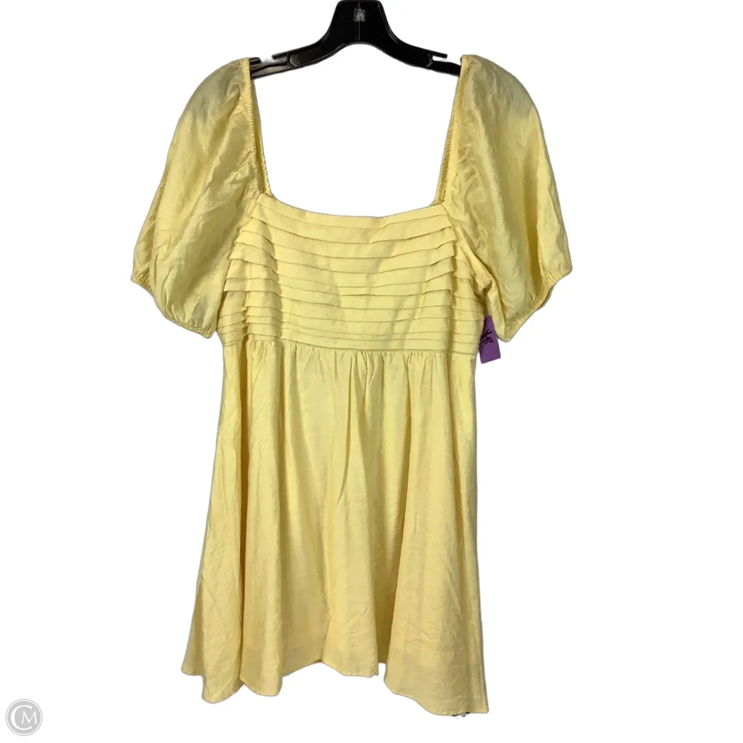 Dress Party Short By Blu Pepper In Yellow, Size: L