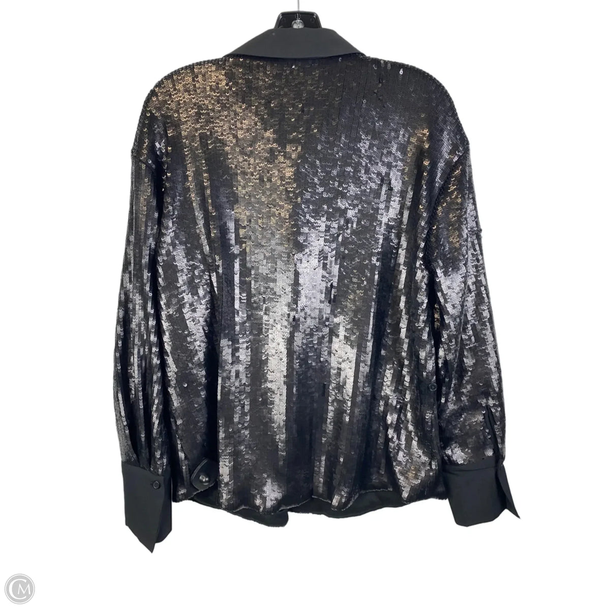 Blouse Long Sleeve By Future Collective In Black, Size: S