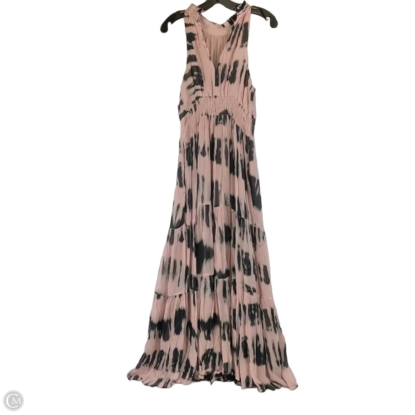 Dress Party Long By Anthropologie In Black & Pink, Size: Xs