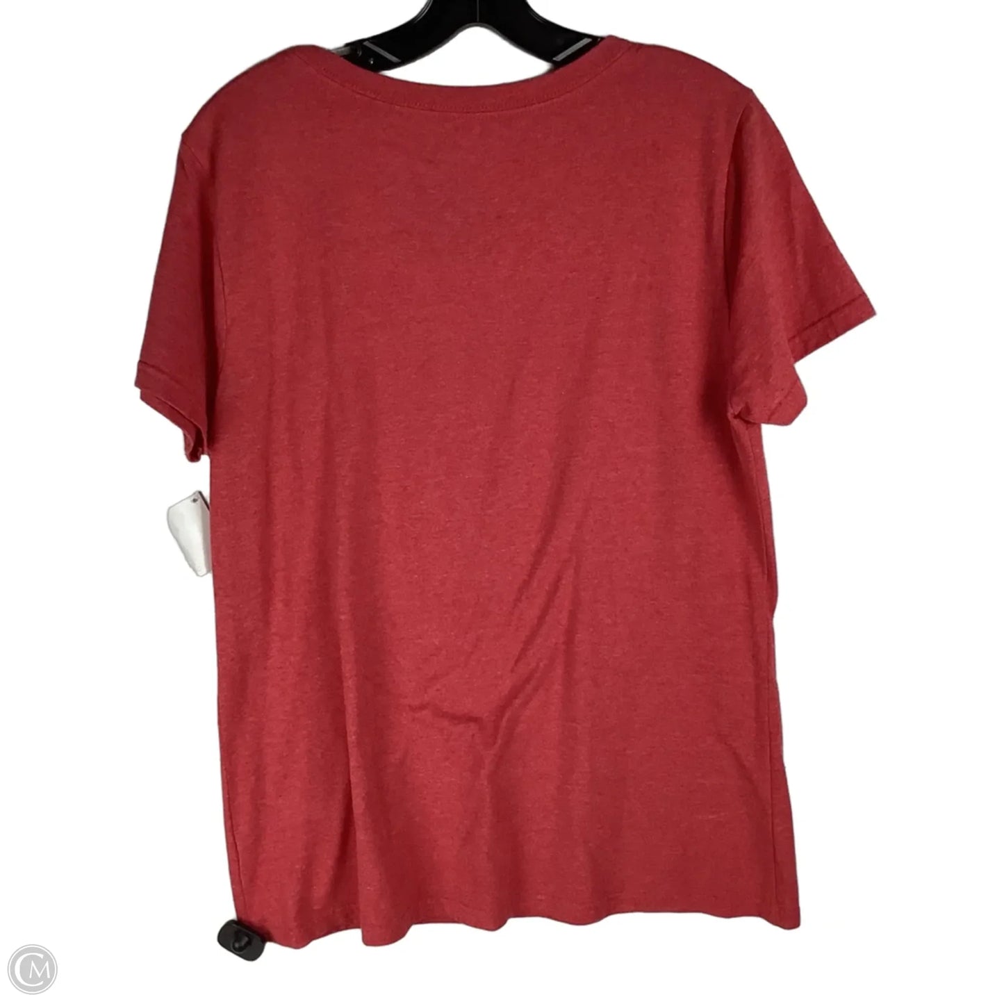 Top Short Sleeve By Disney In Red & White, Size: Xl