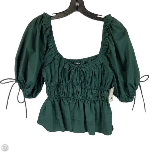 Top Short Sleeve By En Saison In Green, Size: Xs