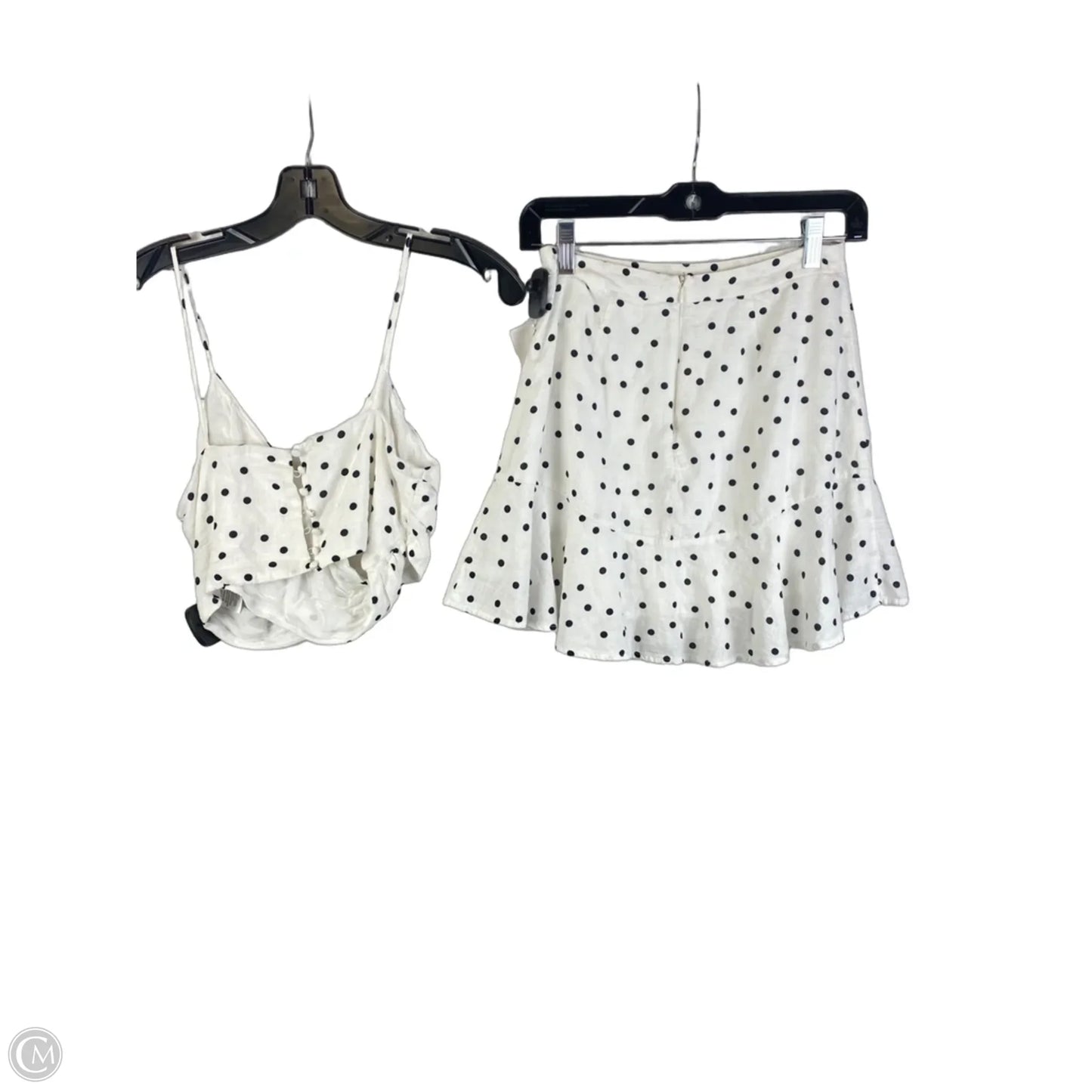 Skirt Set 2pc By Lush In Polkadot Pattern, Size: S