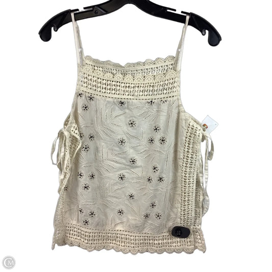 Top Sleeveless By Anthropologie In Black & Cream, Size: Osfm